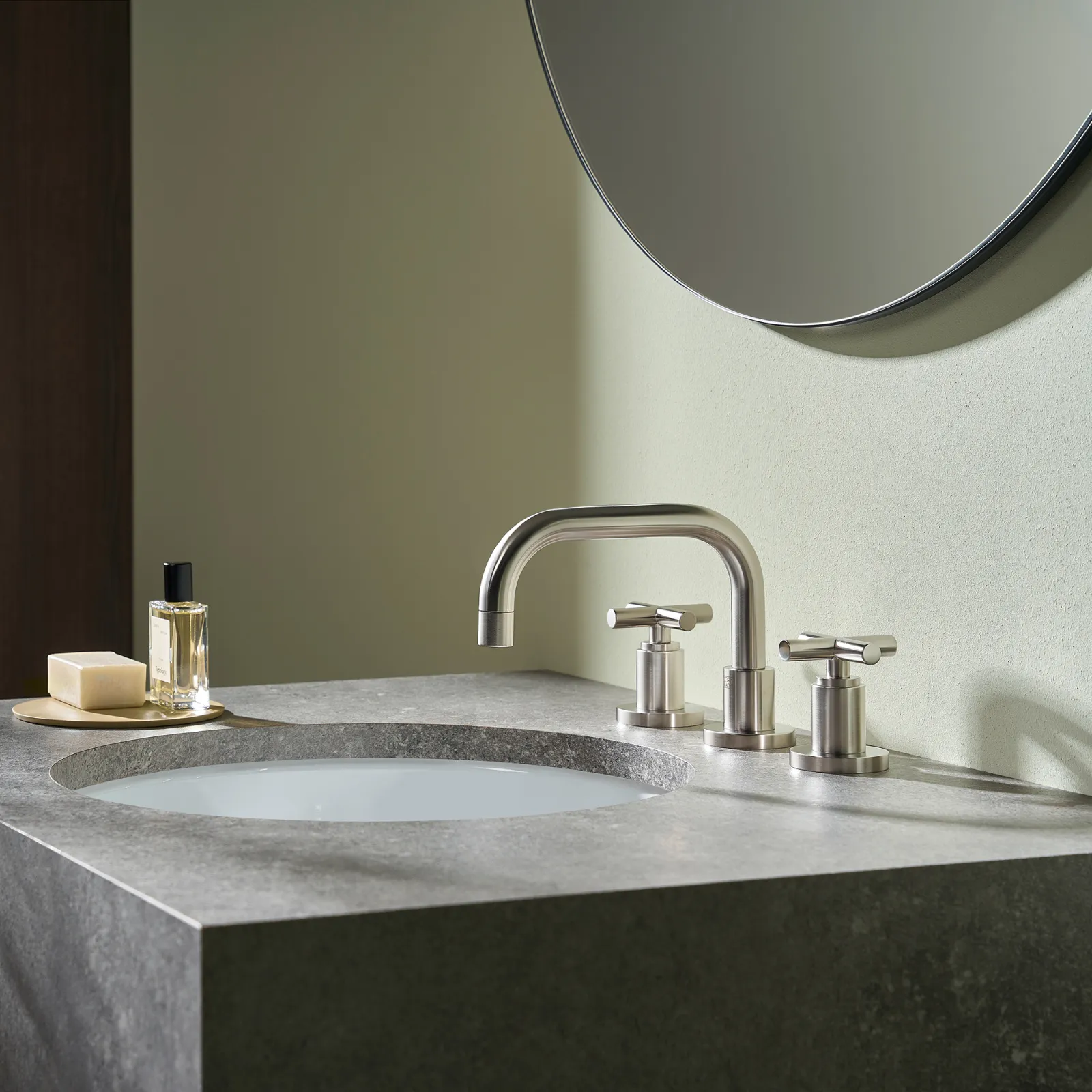 Dornbracht 20705892 TARA Three-hole basin mixer with pop-up waste - Image 2